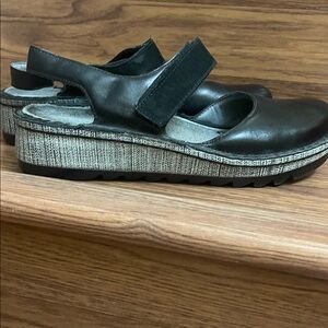 NAOT Black Mary Jane Style  Sandals.